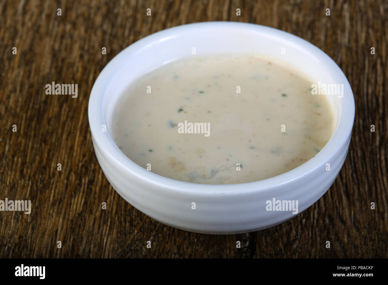 Sauces assortie ketchup, cream, soya etc Stock Photo Alamy