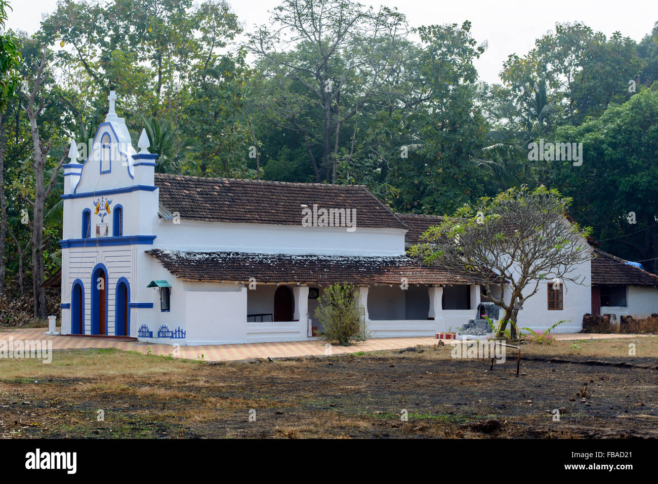 St Anthony Church at Cabo de Rama Fort, Cabo de Rama, Cola, South Goa, India Stock Photo