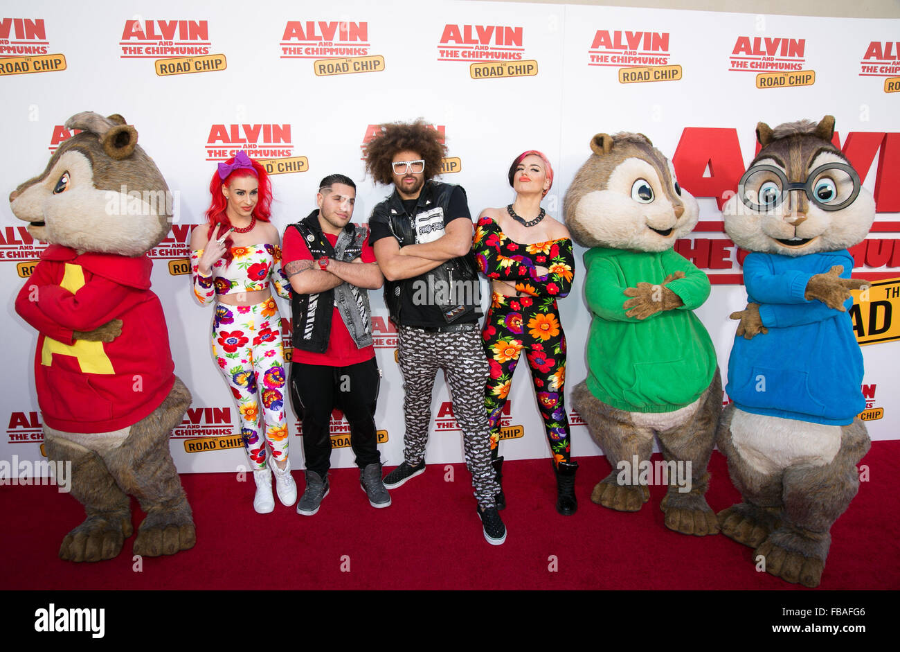 'Alvin and the Chipmunks The Road Chip' premiere at the Darryl F