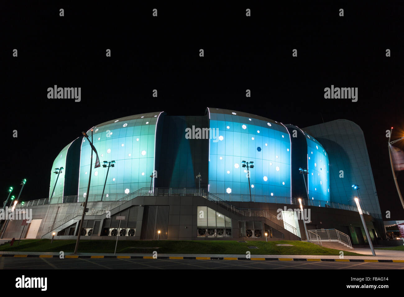 Indoor sports arena Duhail Handball Sports Hall in Doha Stock Photo Alamy