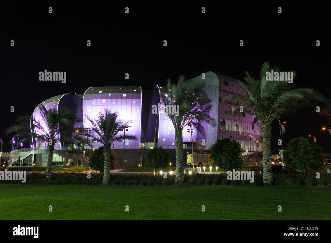 Indoor sports arena Duhail Handball Sports Hall in Doha Stock Photo Alamy