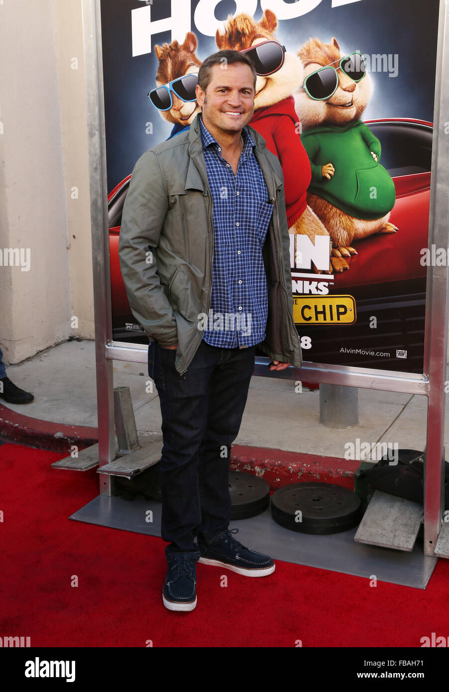 'Alvin and the Chipmunks: The Road Chip' premiere at the Darryl F. Zanuck Theatre  Featuring: Walt Becker Where: Los Angeles, California, United States When: 12 Dec 2015 Stock Photo