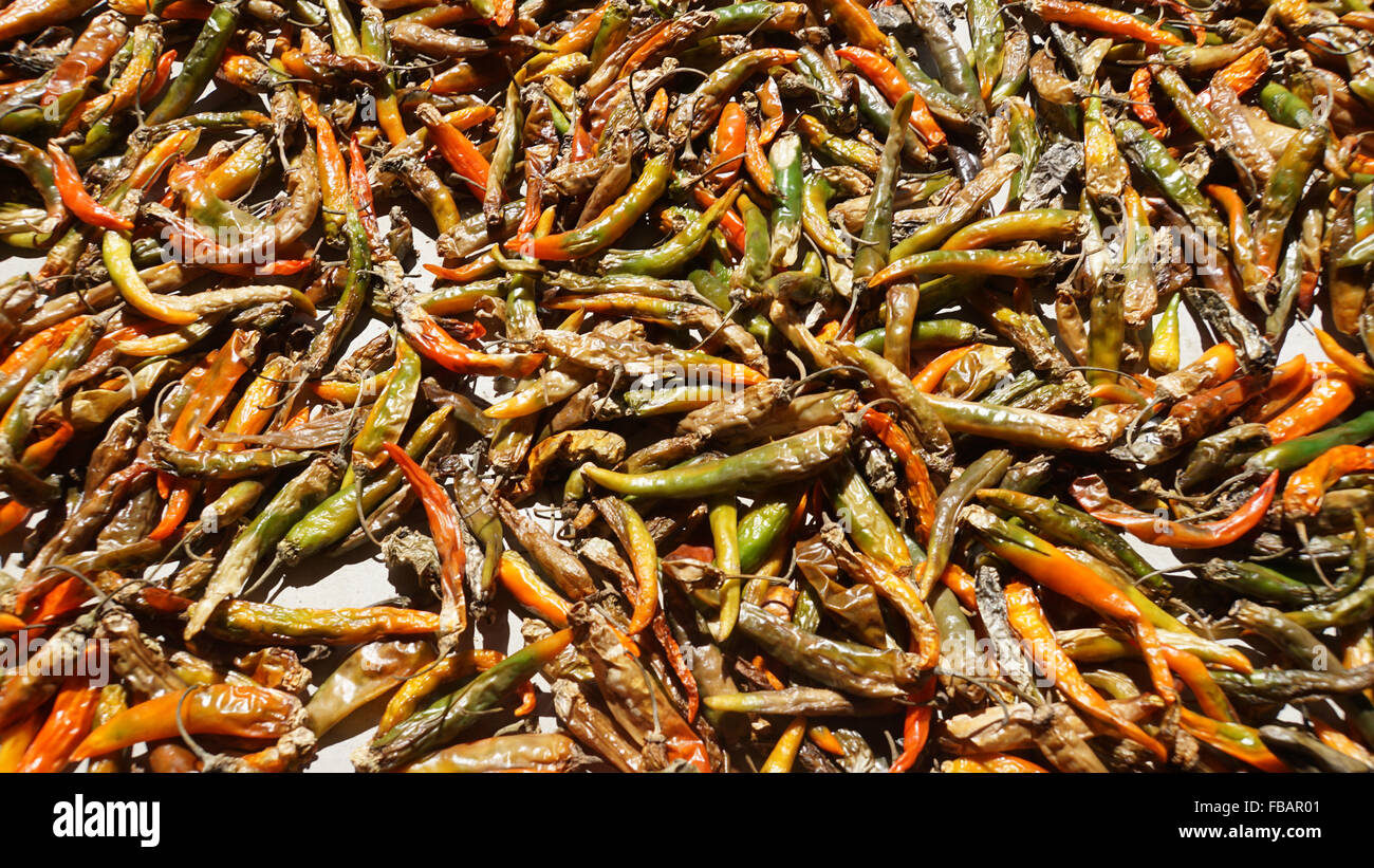 Sun dried chili pepper hi-res stock photography and images - Alamy