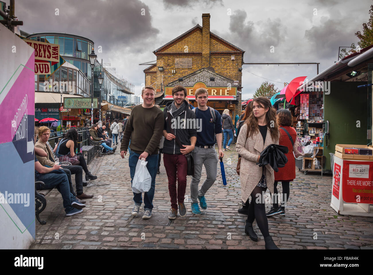 Walking Through Camden Market Stock Photo