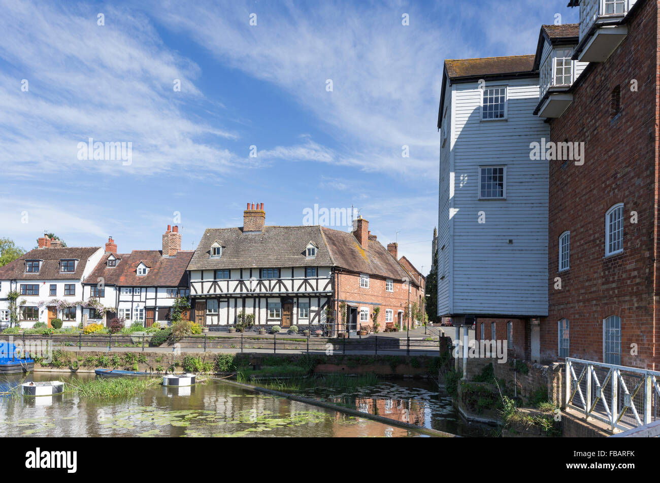 Abbey Water Mill on the Mill Avon, Tewkesbury, England, UK Stock Photo
