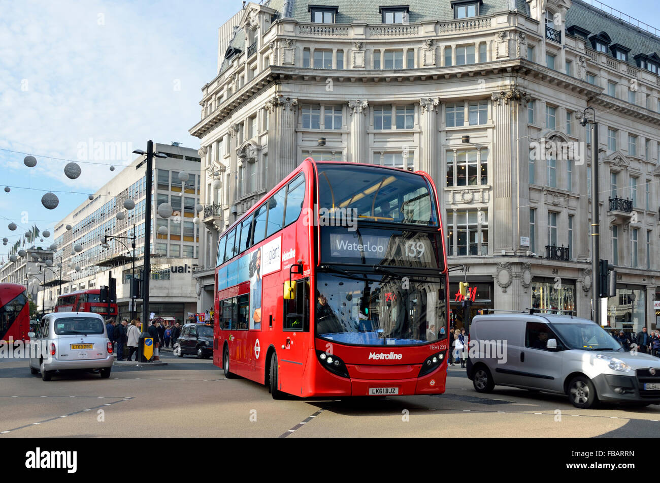 Double Decker Bus In Oxford Circus Double Decker Bus In Oxford Circus