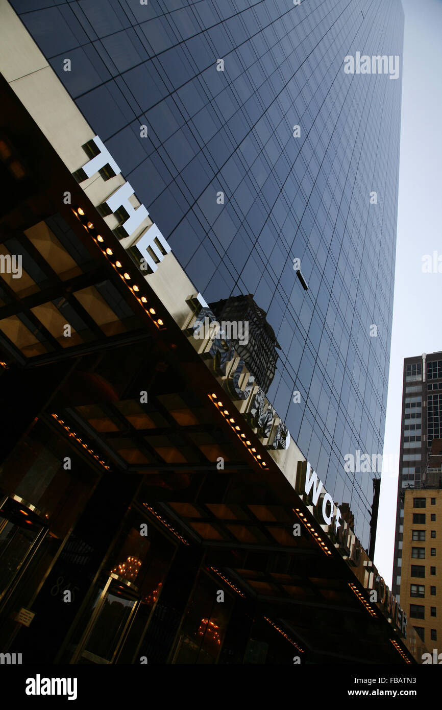 The Trump World Tower on Manhattan New York USA (Donald Trump) Stock Photo