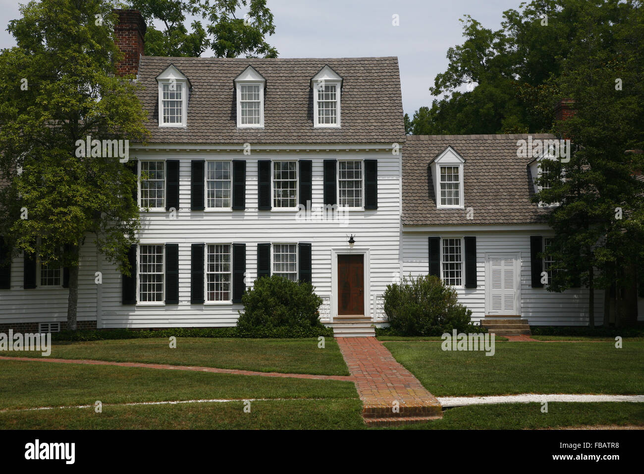 Typical Long Island house on Virginia Stock Photo Alamy