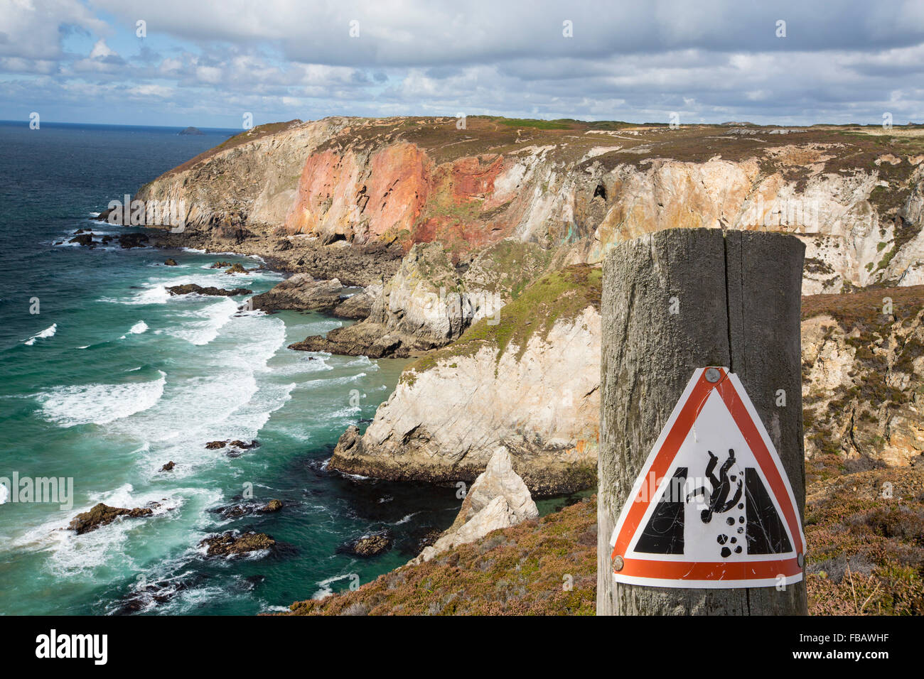 Mined sea cliffs above St Agnes, Cornwall, UK Stock Photo Alamy