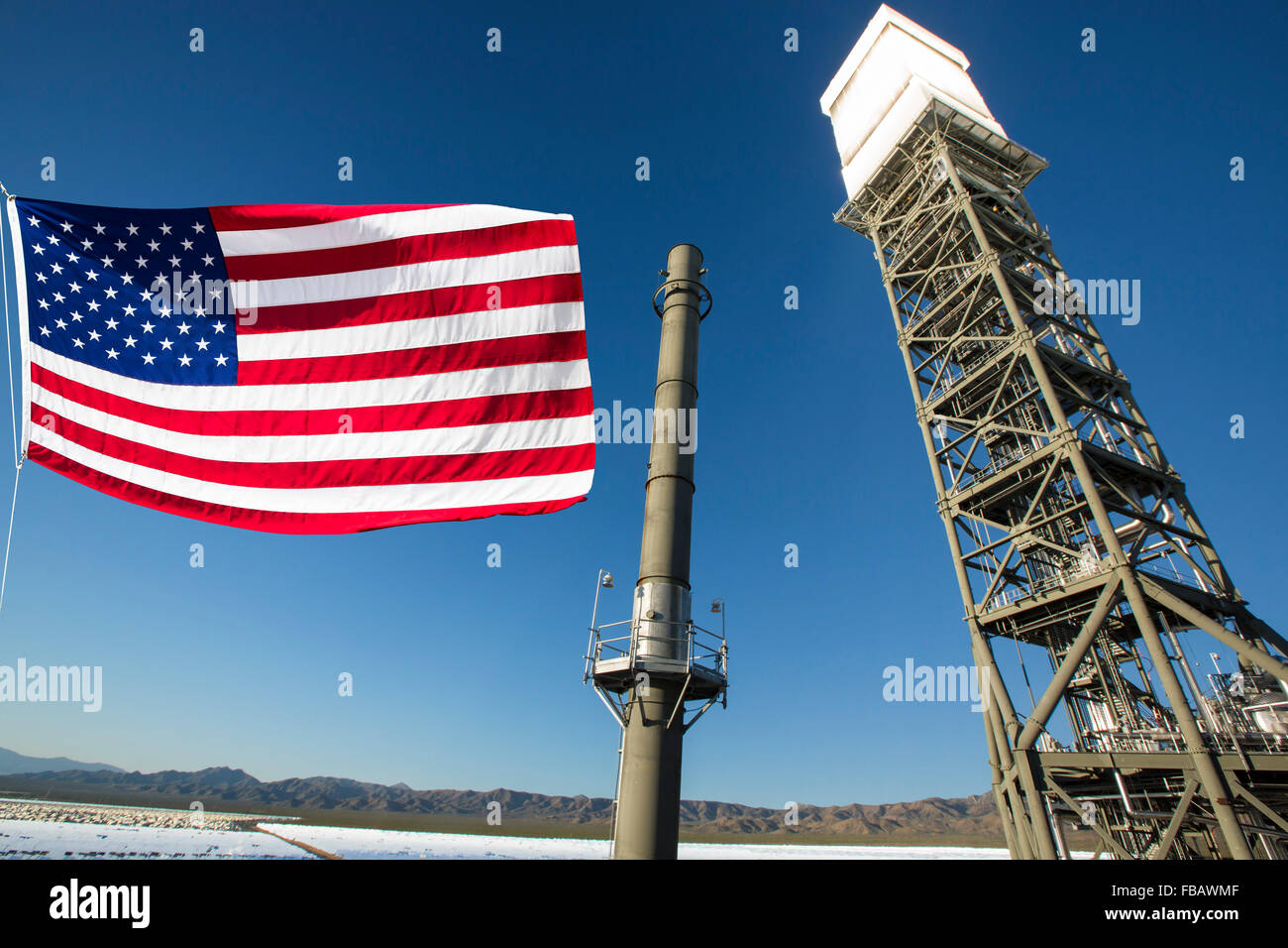 The Ivanpah Solar Thermal Power Plant in California''s Mojave Desert is