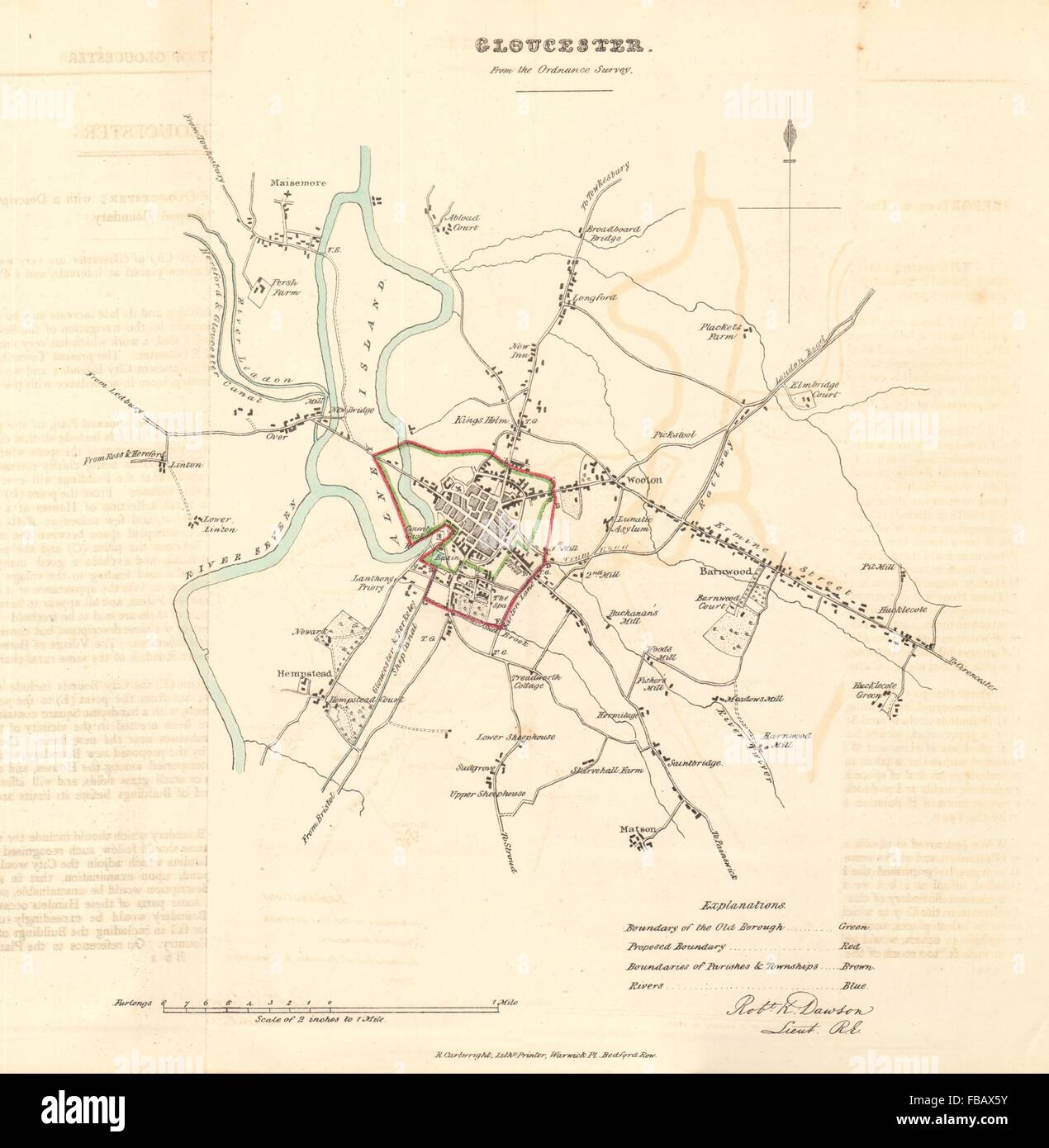 Map Of Gloucester 1960 Page 2 - Vintage Map Of Gloucester High Resolution Stock Photography And  Images - Alamy