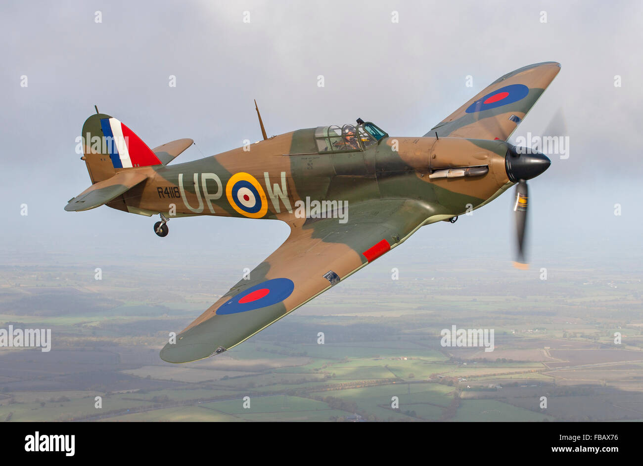 Hawker Hurricane, R4118, Battle of Britain Stock Photo