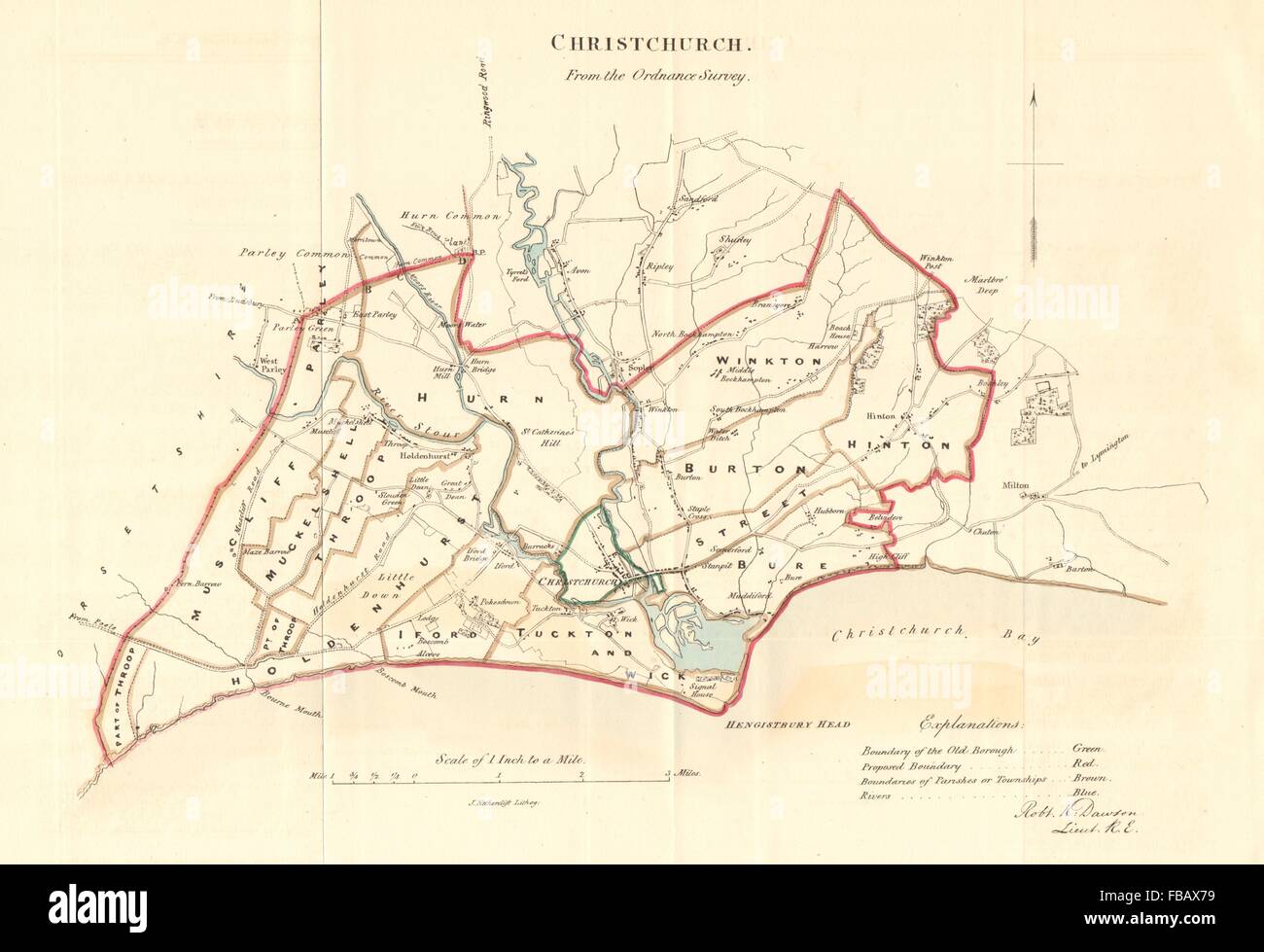 Map Of Christchurch Dorset Map Christchurch Dorset High Resolution Stock Photography And Images - Alamy