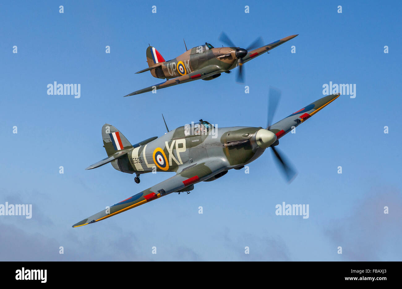 Hawker Hurricane pair Stock Photo