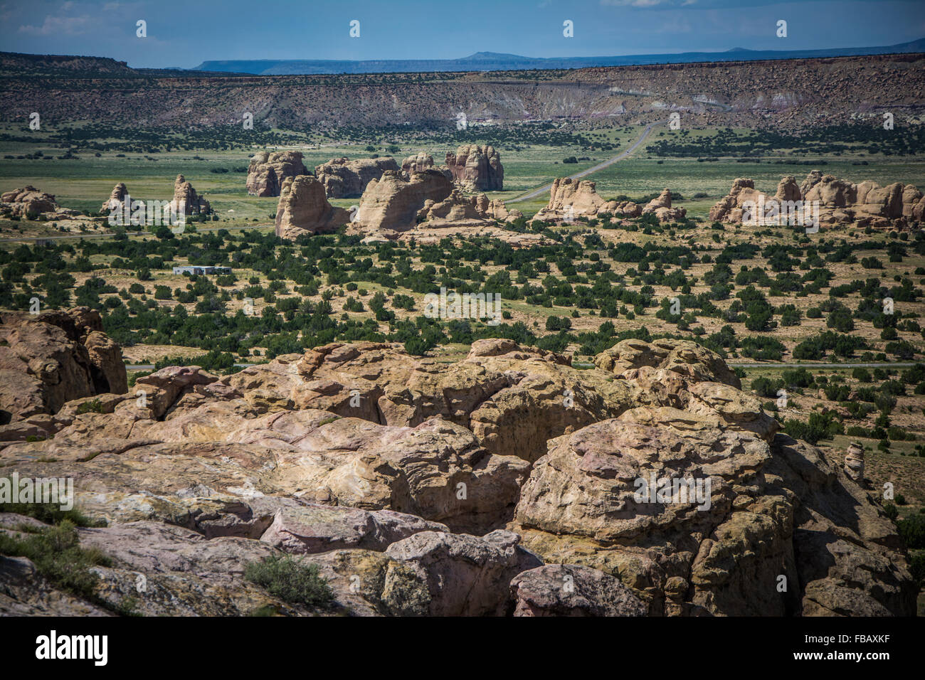 Views from Sky City, Acoma Pueblo, New Mexico Stock Photo