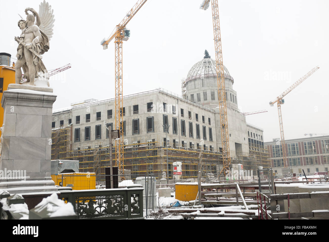 BERLIN - JANUARY 07: Reconstruction of the Berlin City Palace or