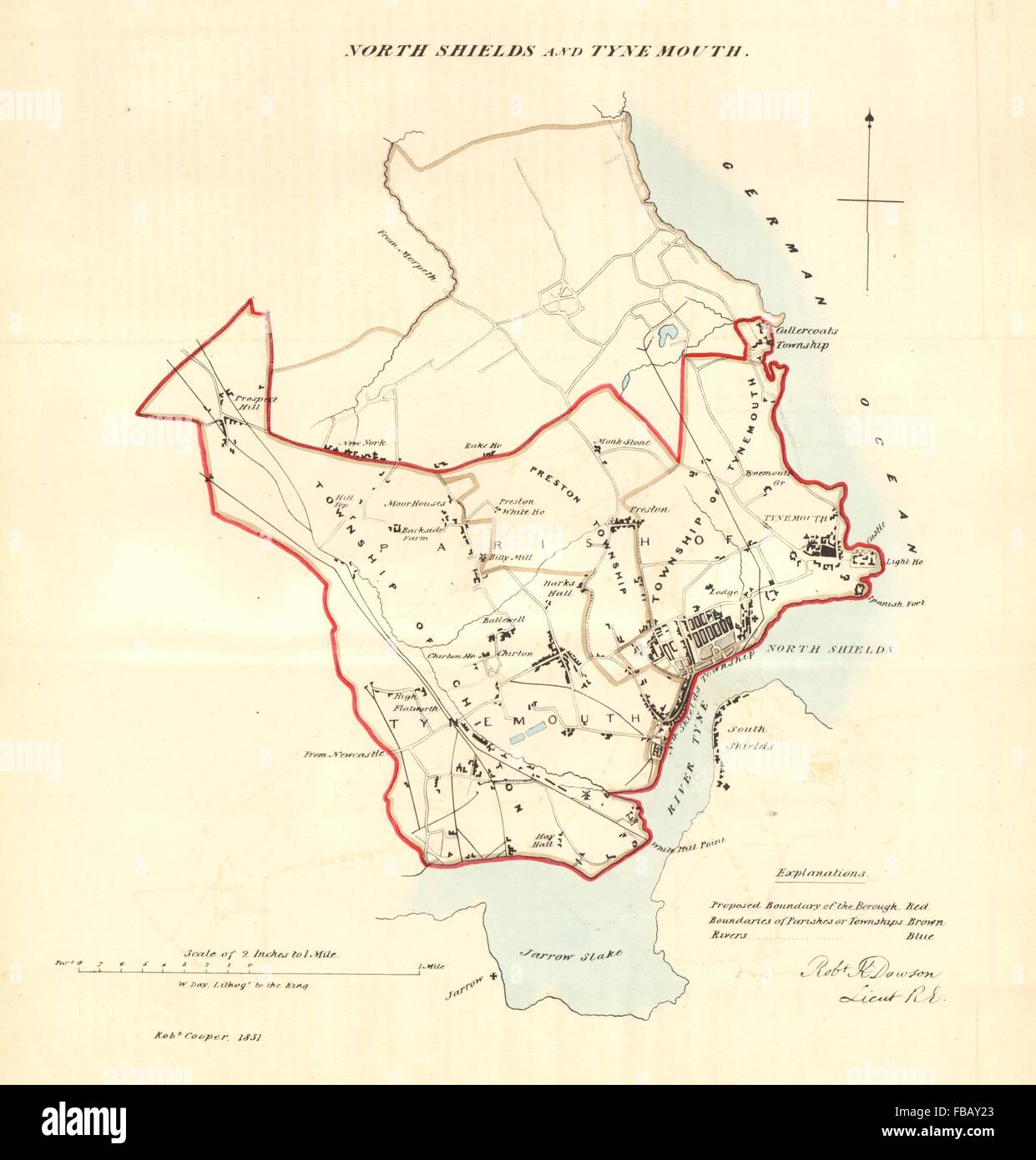 North Shields England Map North Shields Map High Resolution Stock Photography And Images - Alamy