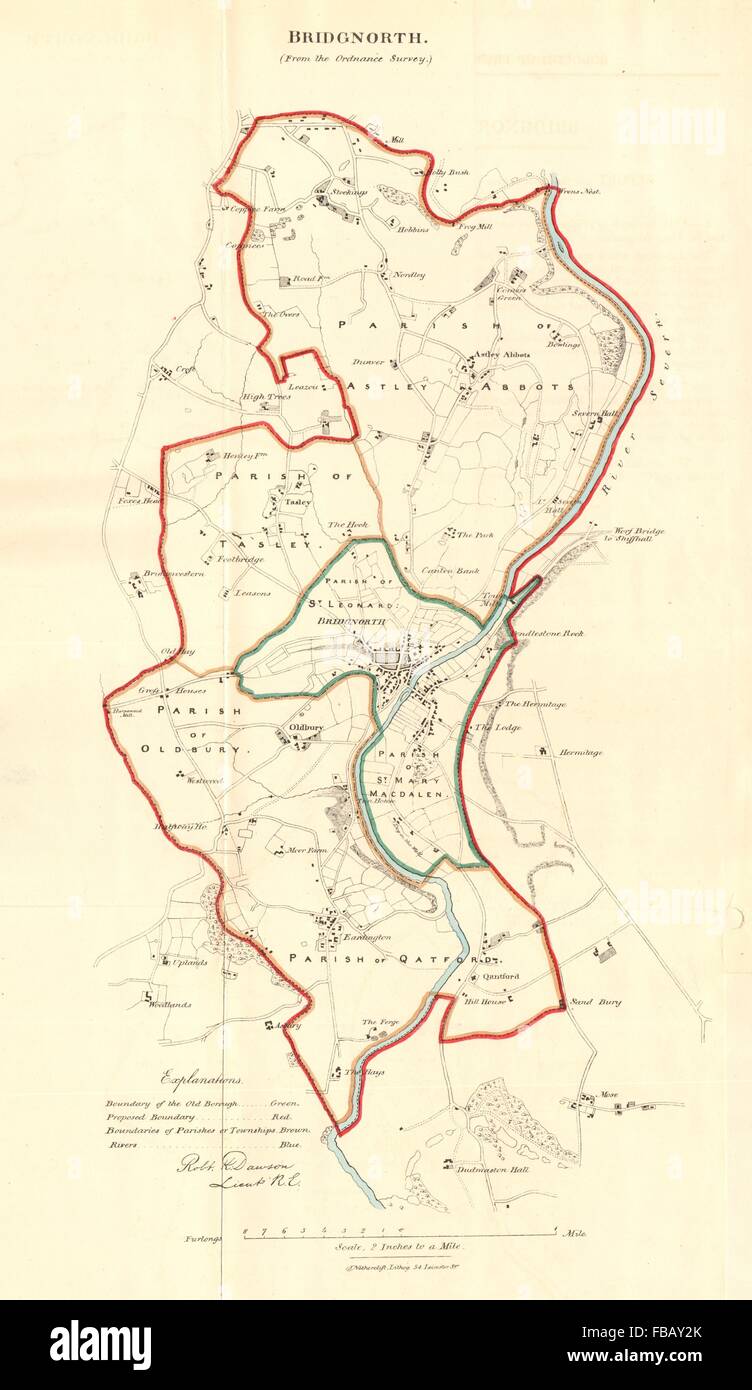 Bridgnorth town map hires stock photography and images Alamy