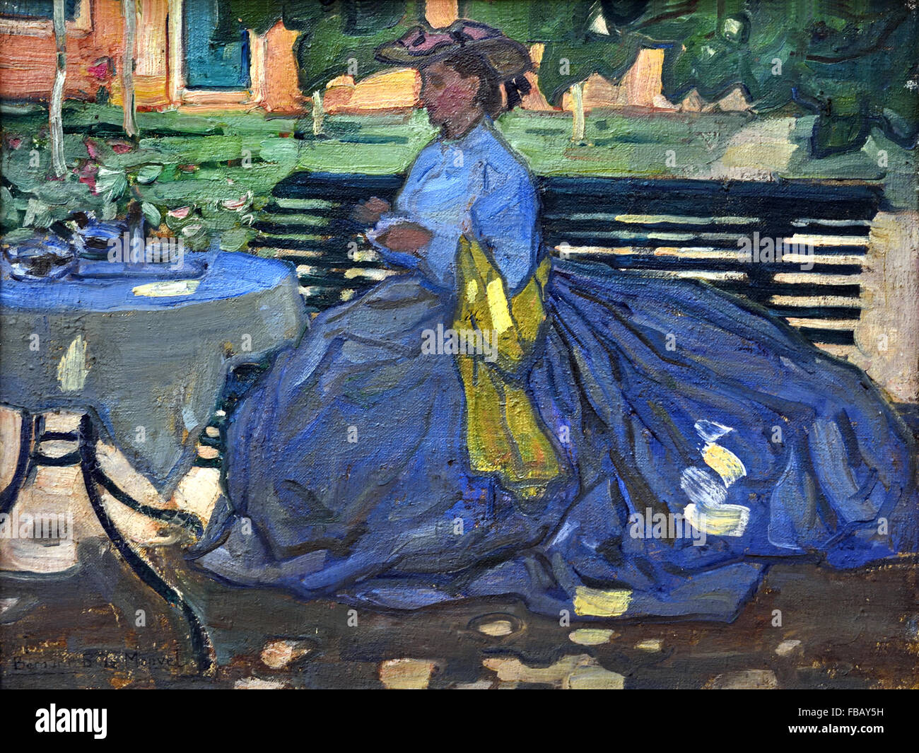 Women Seated in a Garden by Bernard Boutet de Monvel 18811949 France