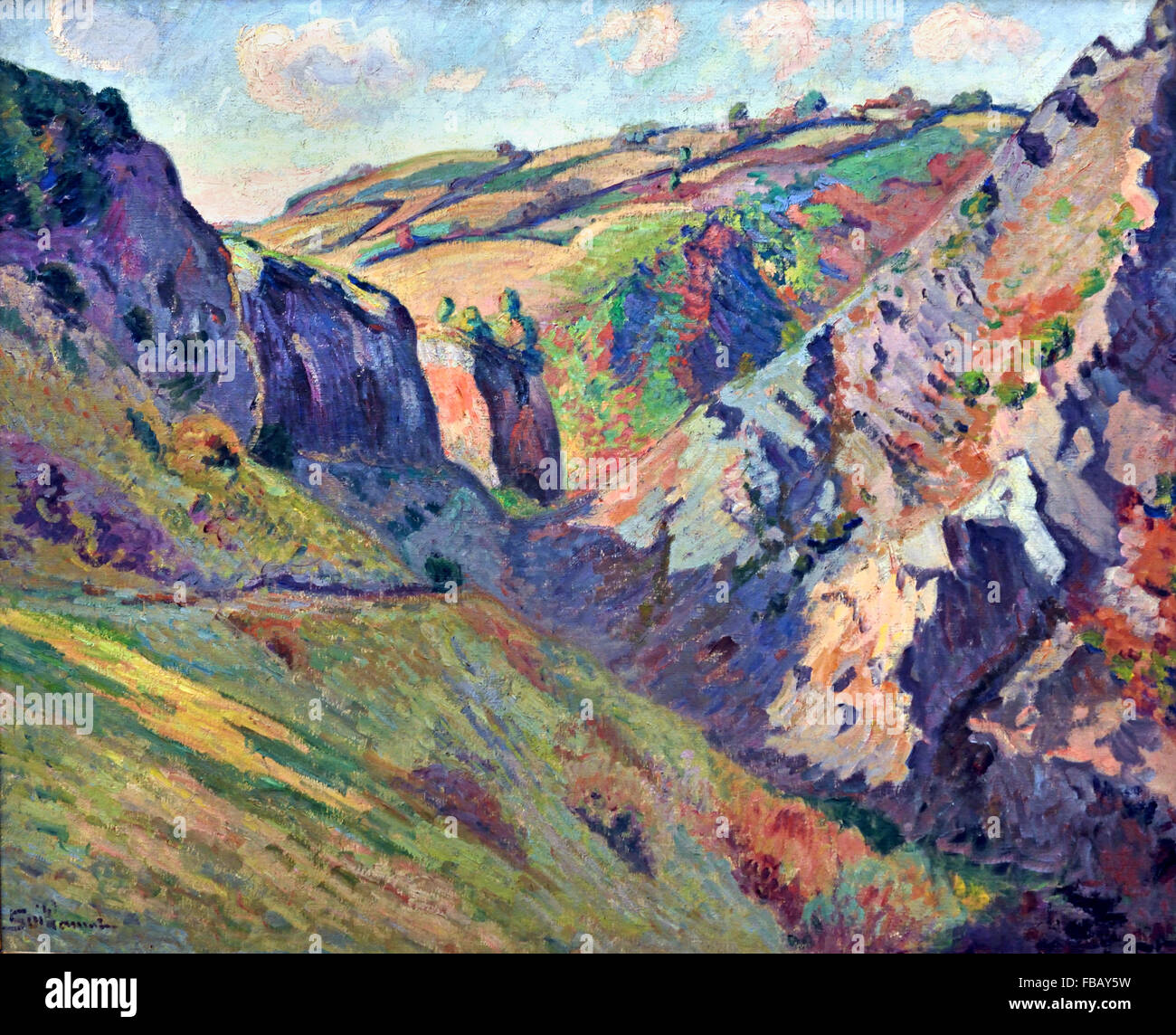 The Caves of Prunel near Pontgiboud by Armand Guillaumin 1841 – 1927  France French Stock Photo