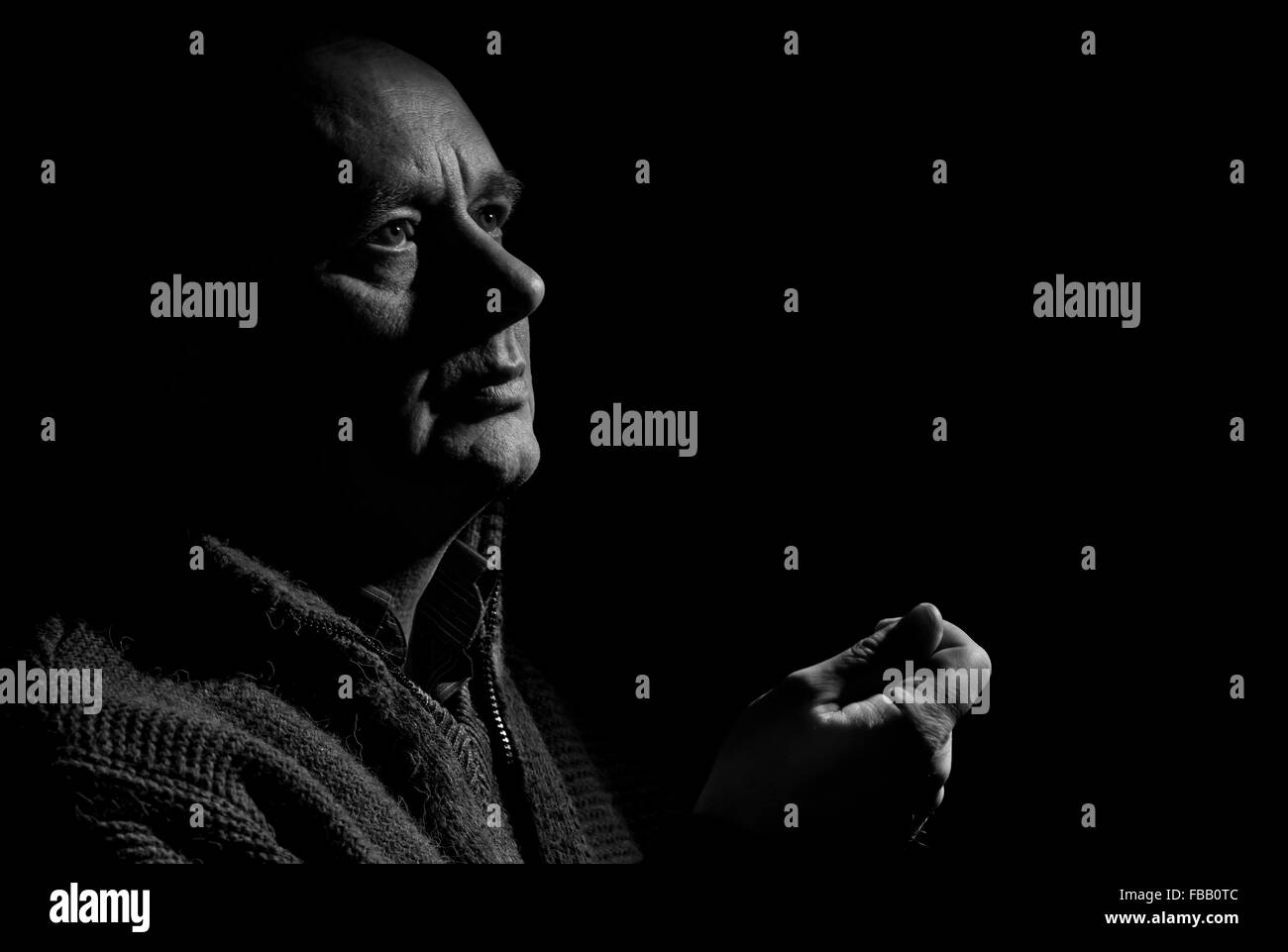 Black and white portrait of a caucasian man Stock Photo - Alamy