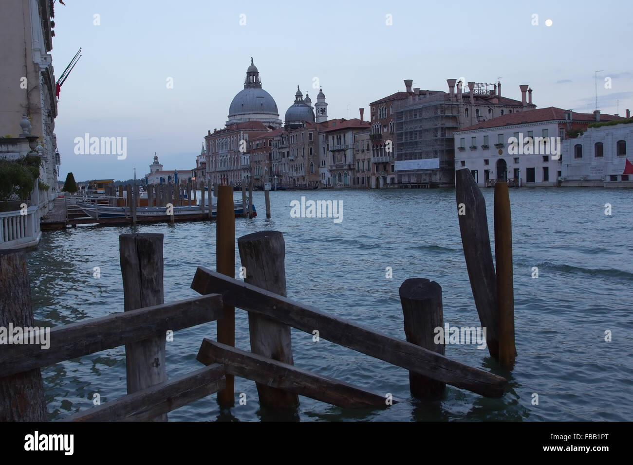 Late afternoon view of the Santa Maria della Salute church across the ...