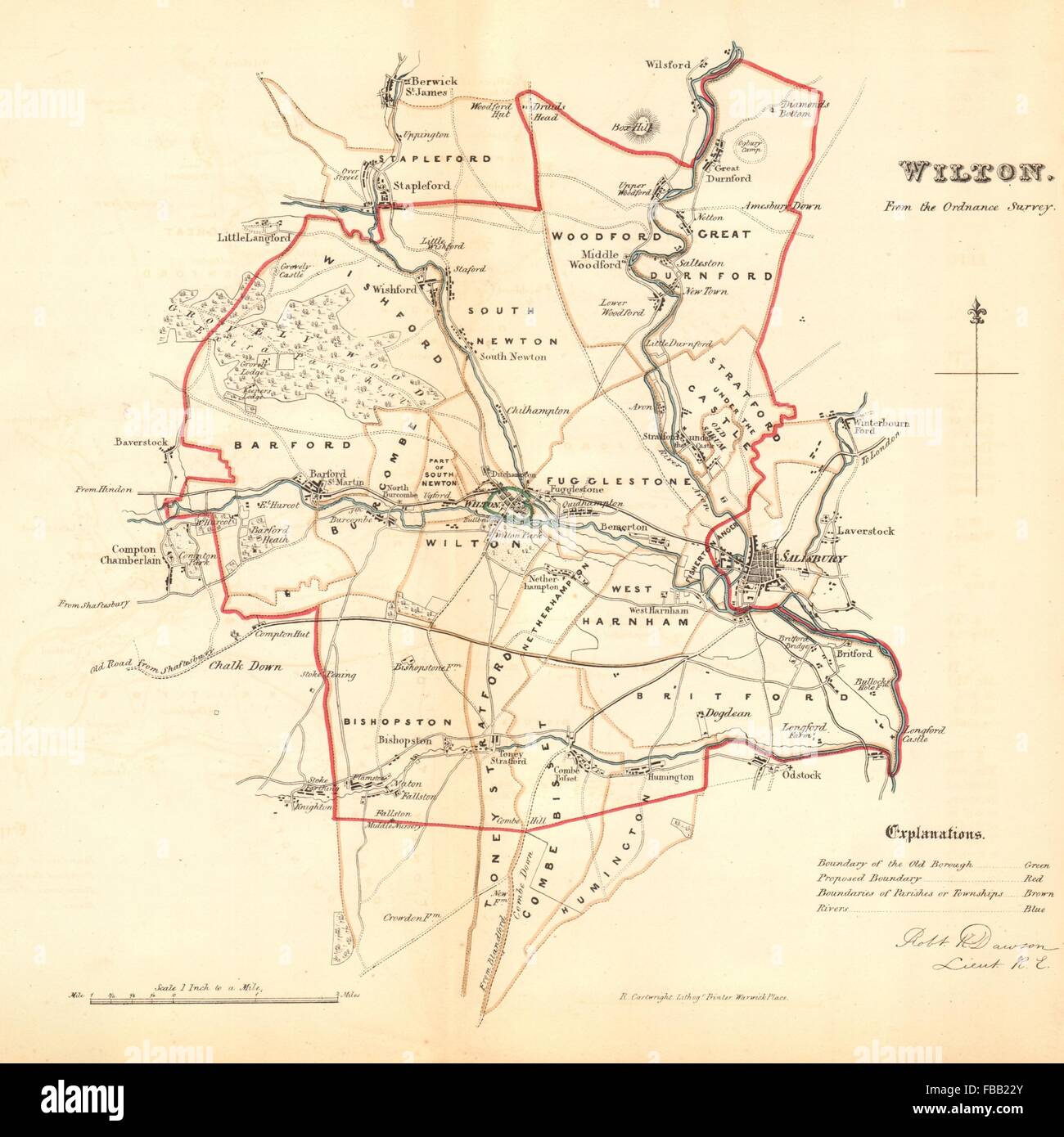 Map of wilton hires stock photography and images Alamy