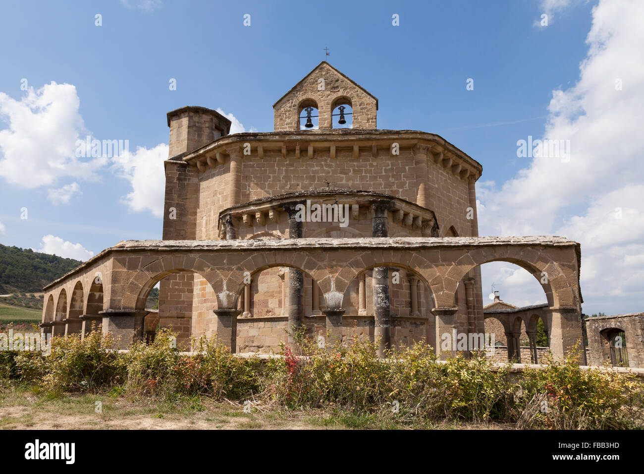 Church of Saint Mary of Eunate - Navarre, Spain Stock Photo - Alamy