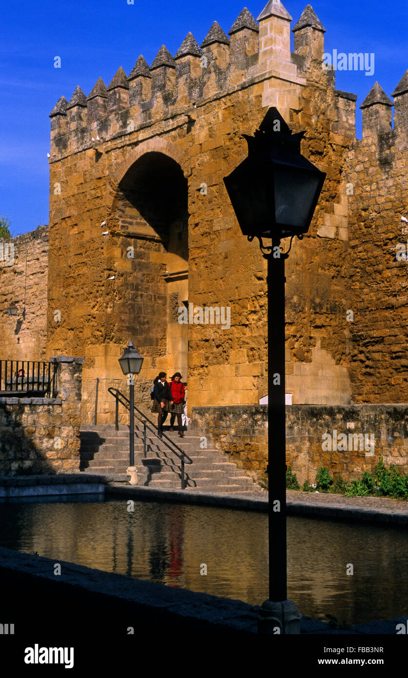 Córdoba.Andalusia. Spain: Almódovar gate, in Cairuán street Stock Photo