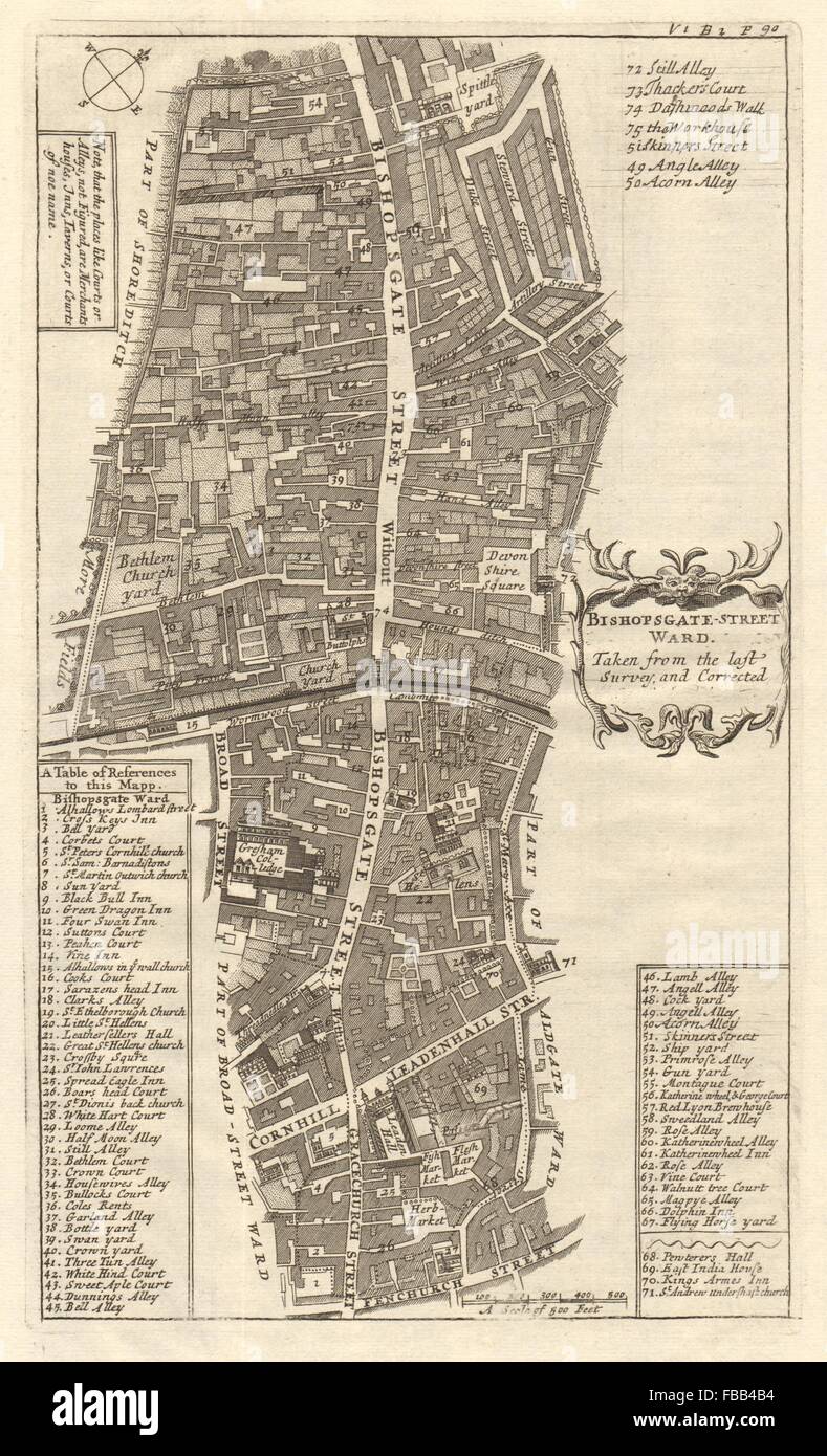 Bishopsgate map hi-res stock photography and images - Alamy