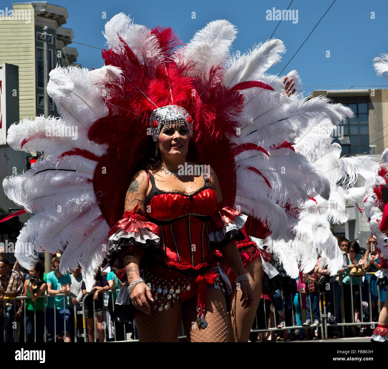 Mission district san francisco carnaval hi-res stock photography