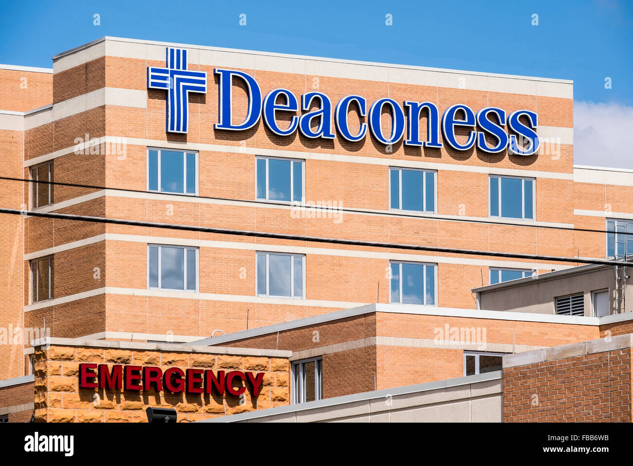 Exterior of Deaconess Hospital on Portland Avenue in Oklahoma City