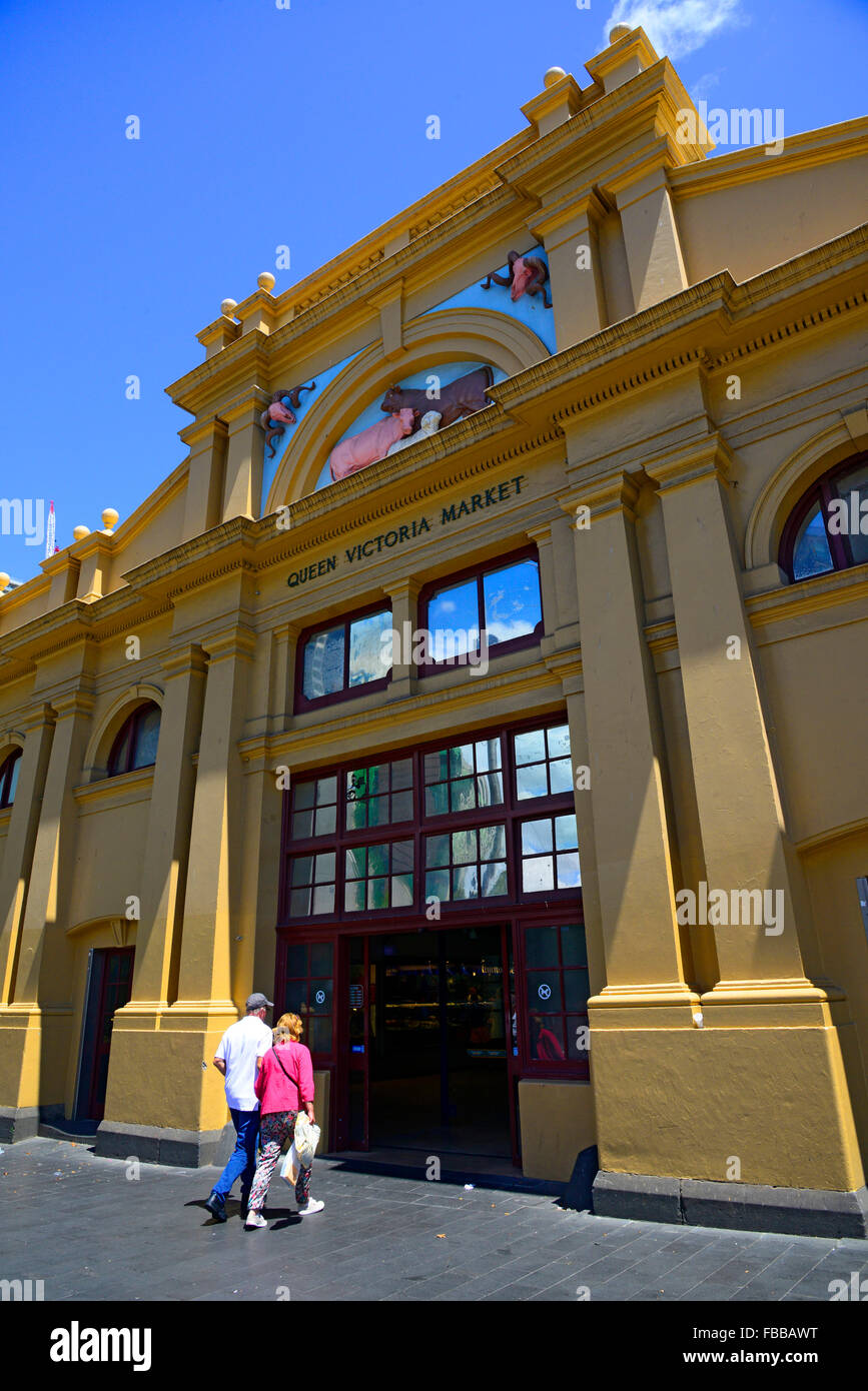 Queen Victoria Market Area Melbourne Australia Victoria Coastal Capital