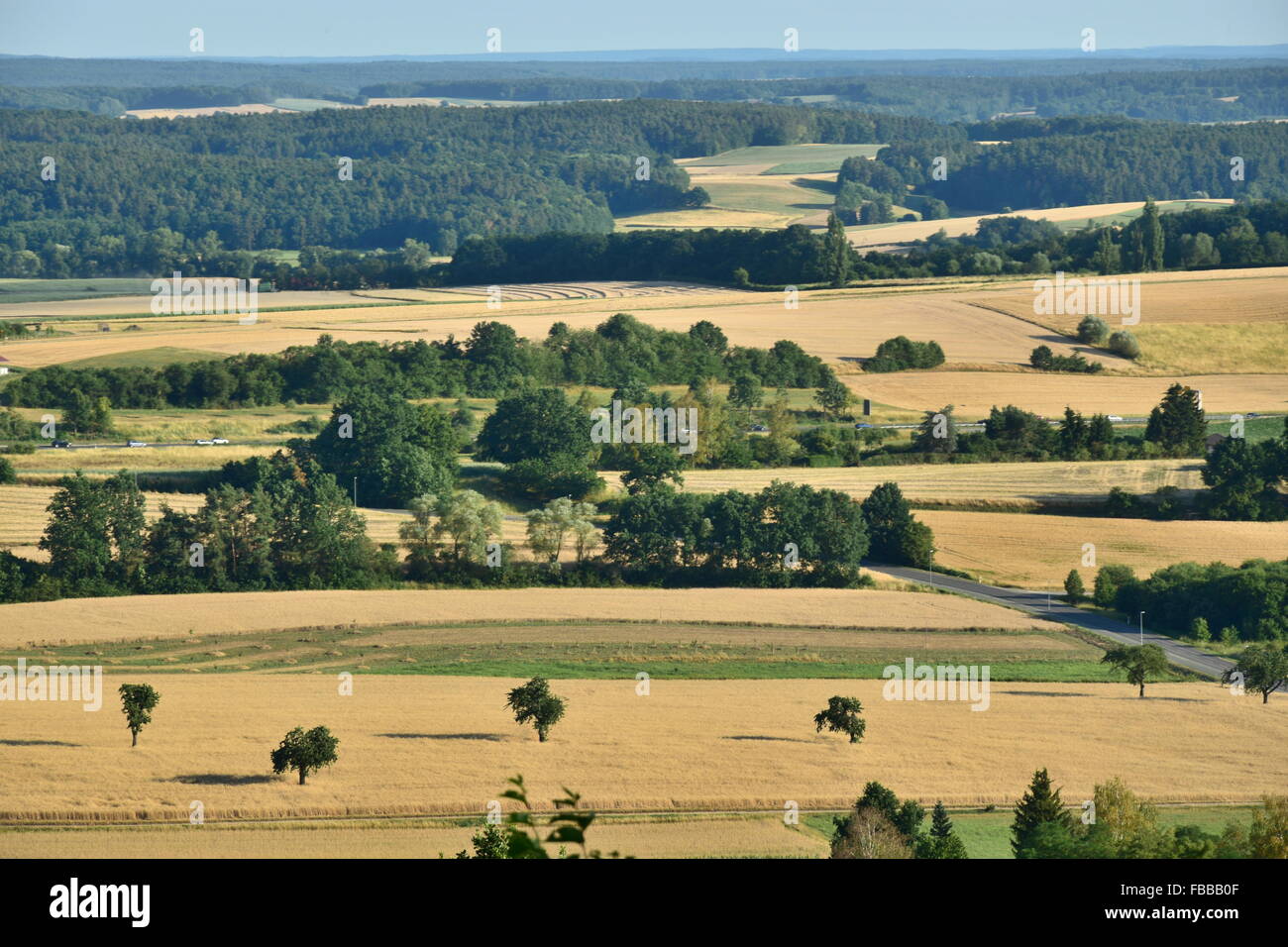 Rural landscape in late summer Stock Photo - Alamy