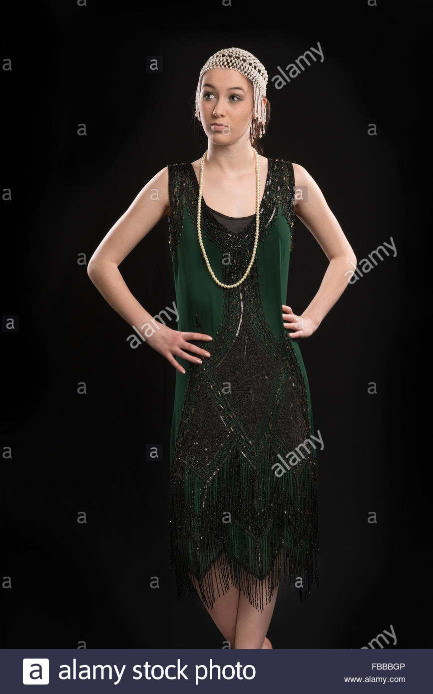 1929 flapper dress