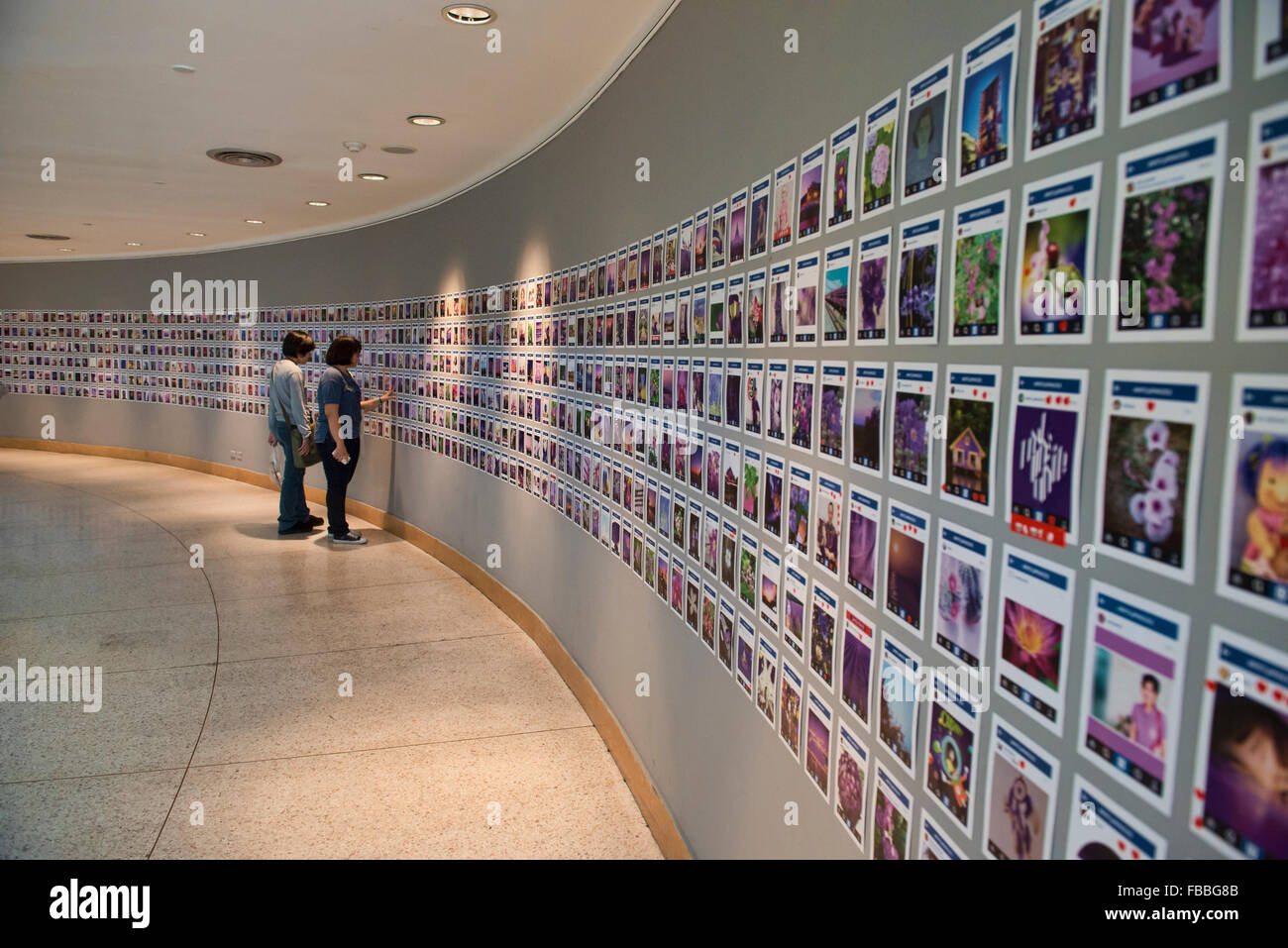 Gallery display at the Bangkok Art and Culture Center in Bangkok, Thailand Stock Photo