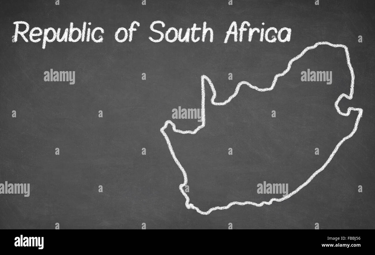 South africa map outline Black and White Stock Photos & Images - Alamy