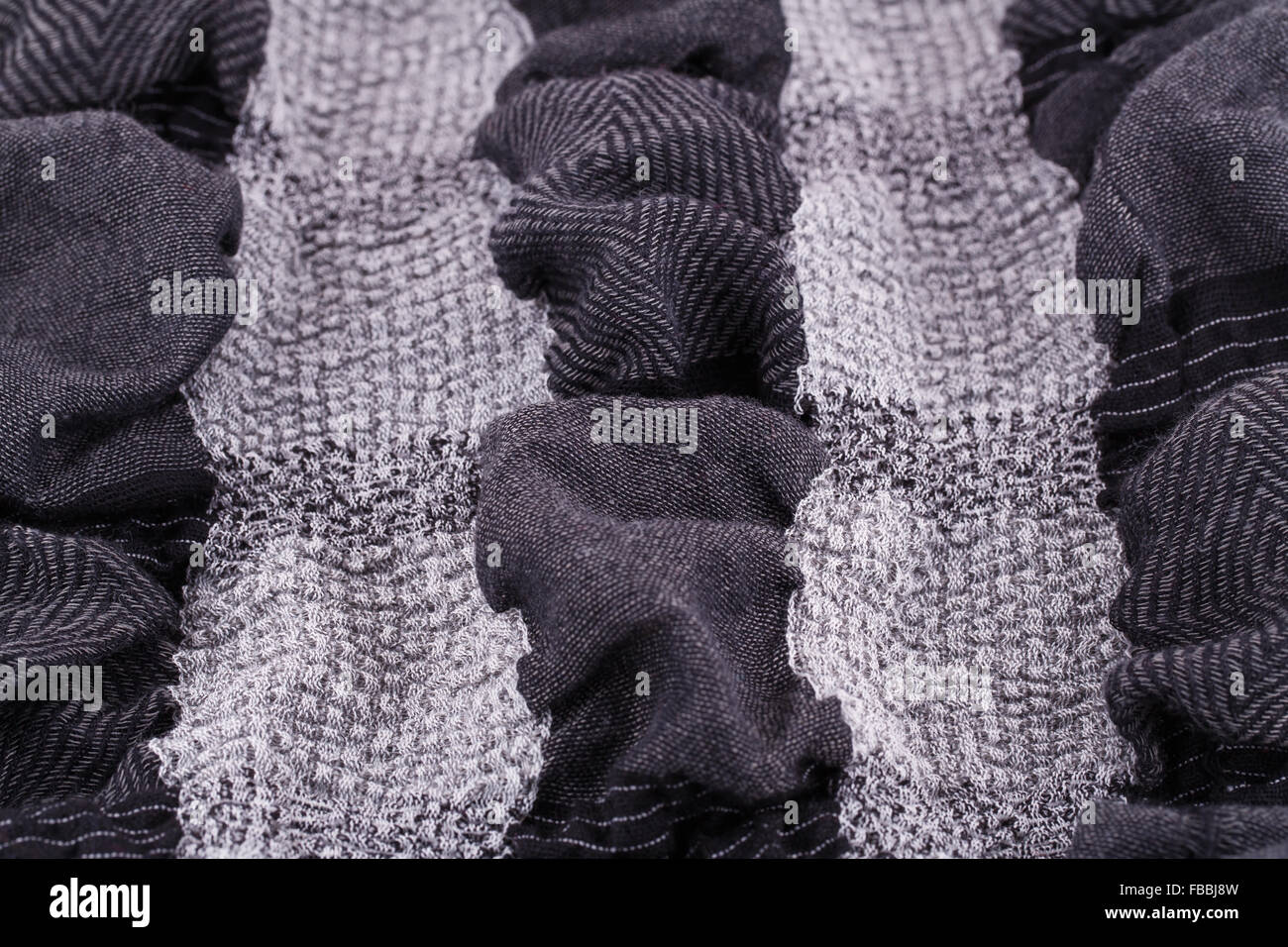 Black and white fabric background closeup picture Stock Photo - Alamy