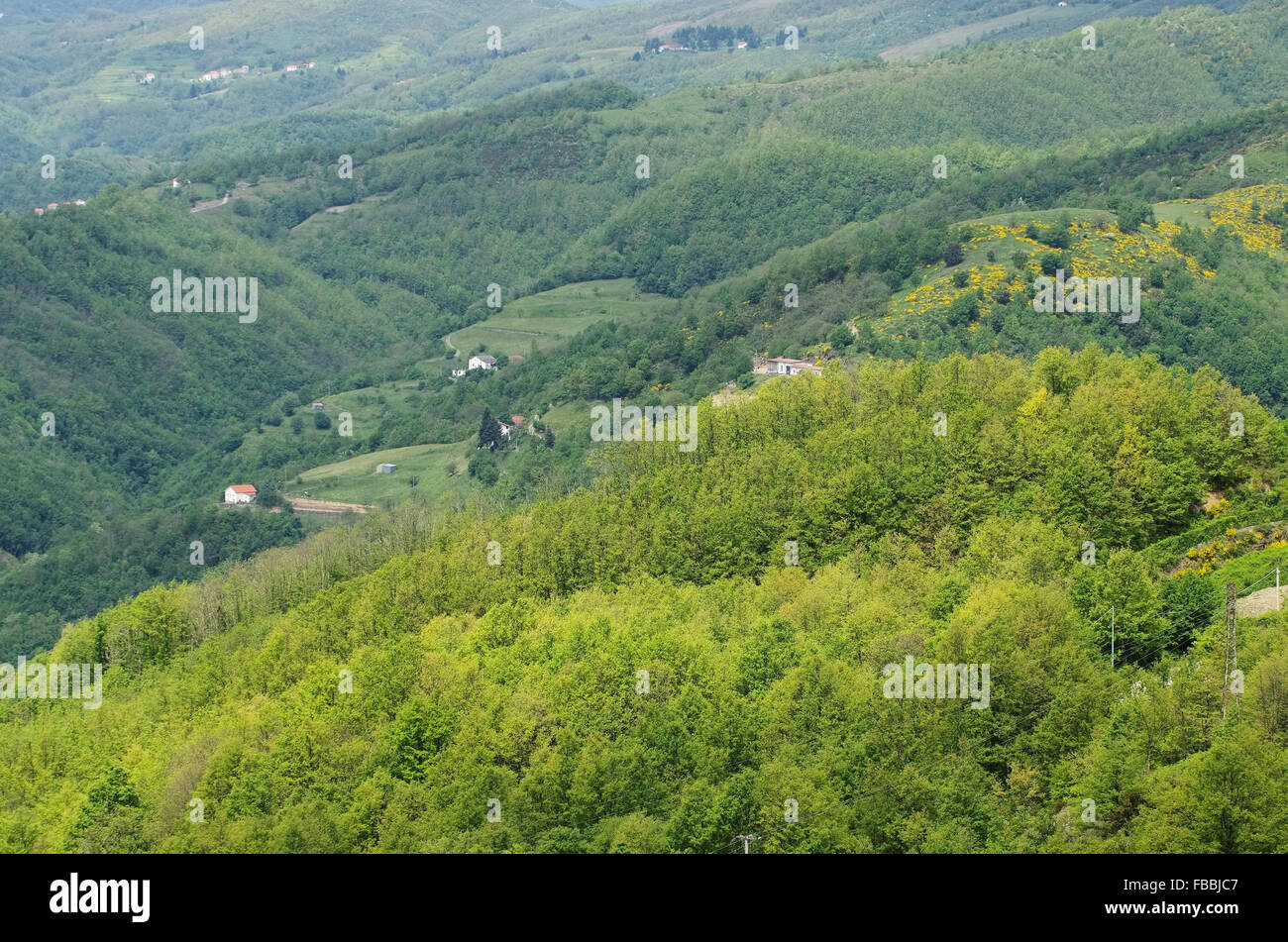 Ligurischer Apennin - Ligurian Apennines 01 Stock Photo