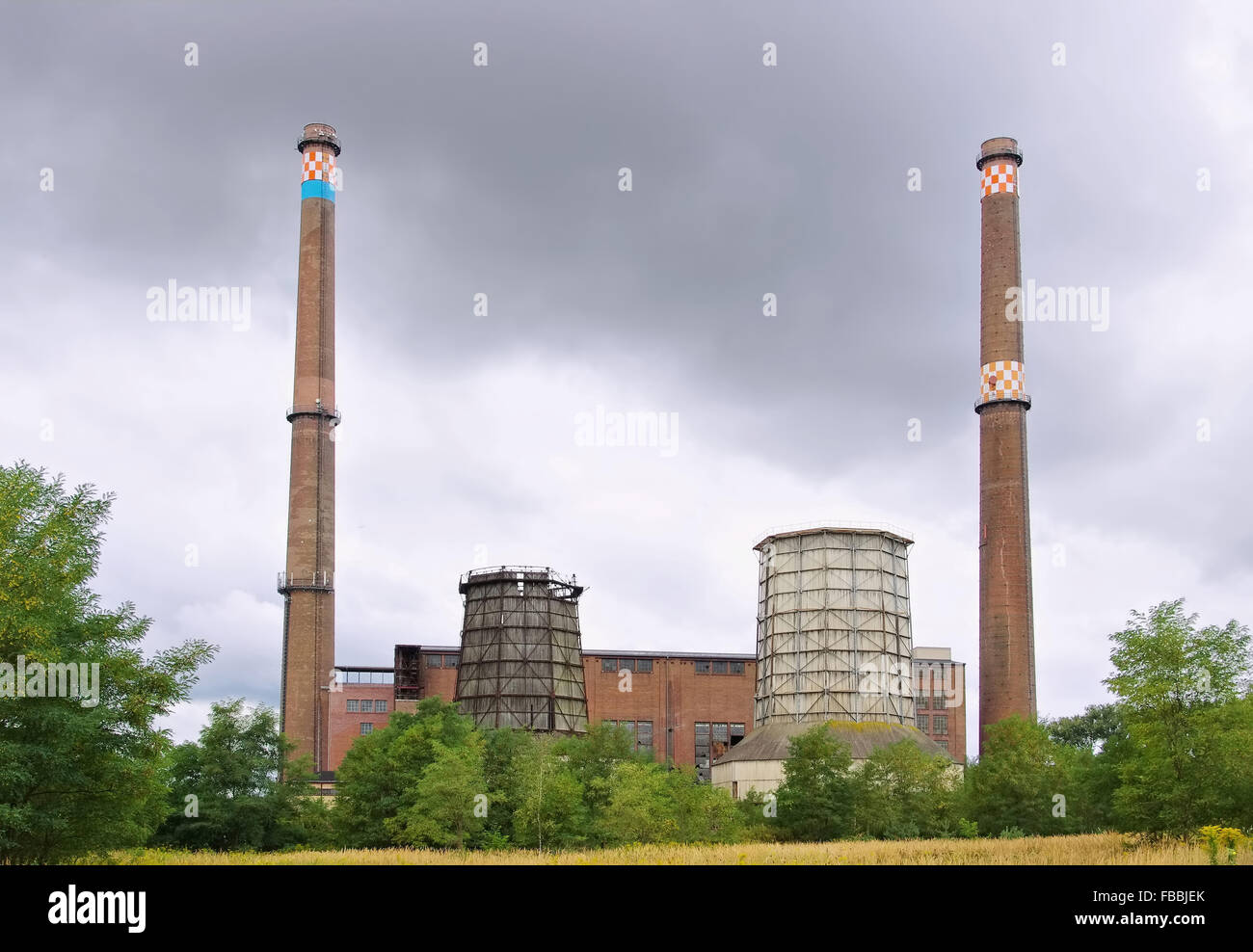 Plessa Kraftwerk - Plessa power plant 01 Stock Photo