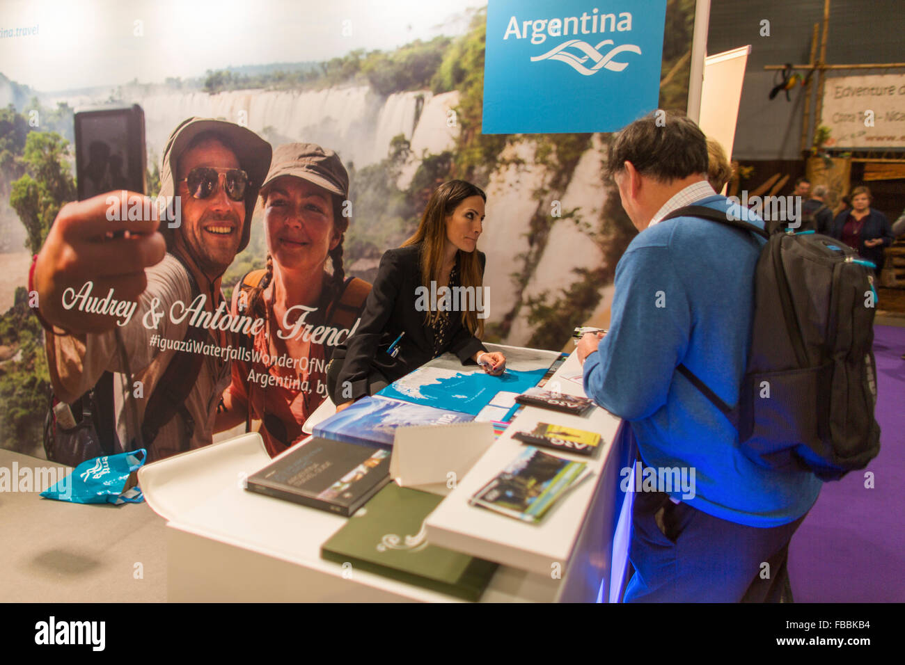 Argentina boot at the holiday fair 2016 in Utrecht, Holland Stock Photo