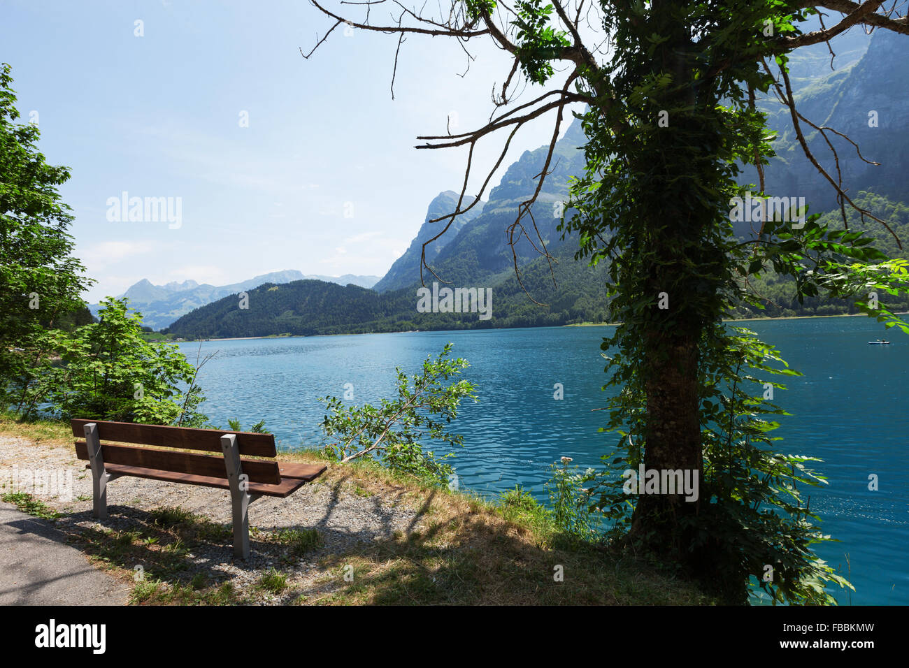 Mountain landscape, lake Stock Photo