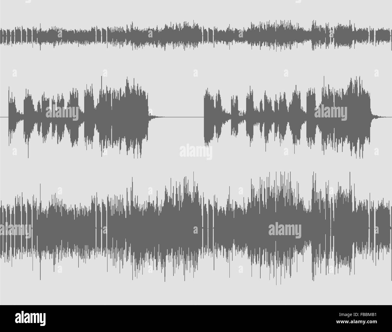 Abstract digital sound wave background. Stock Vector