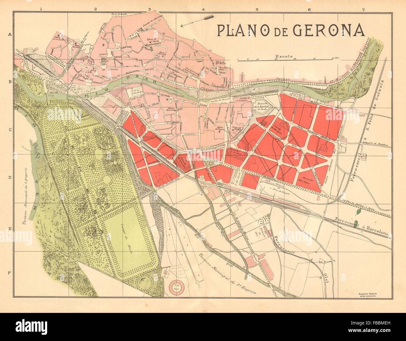Girona City Map