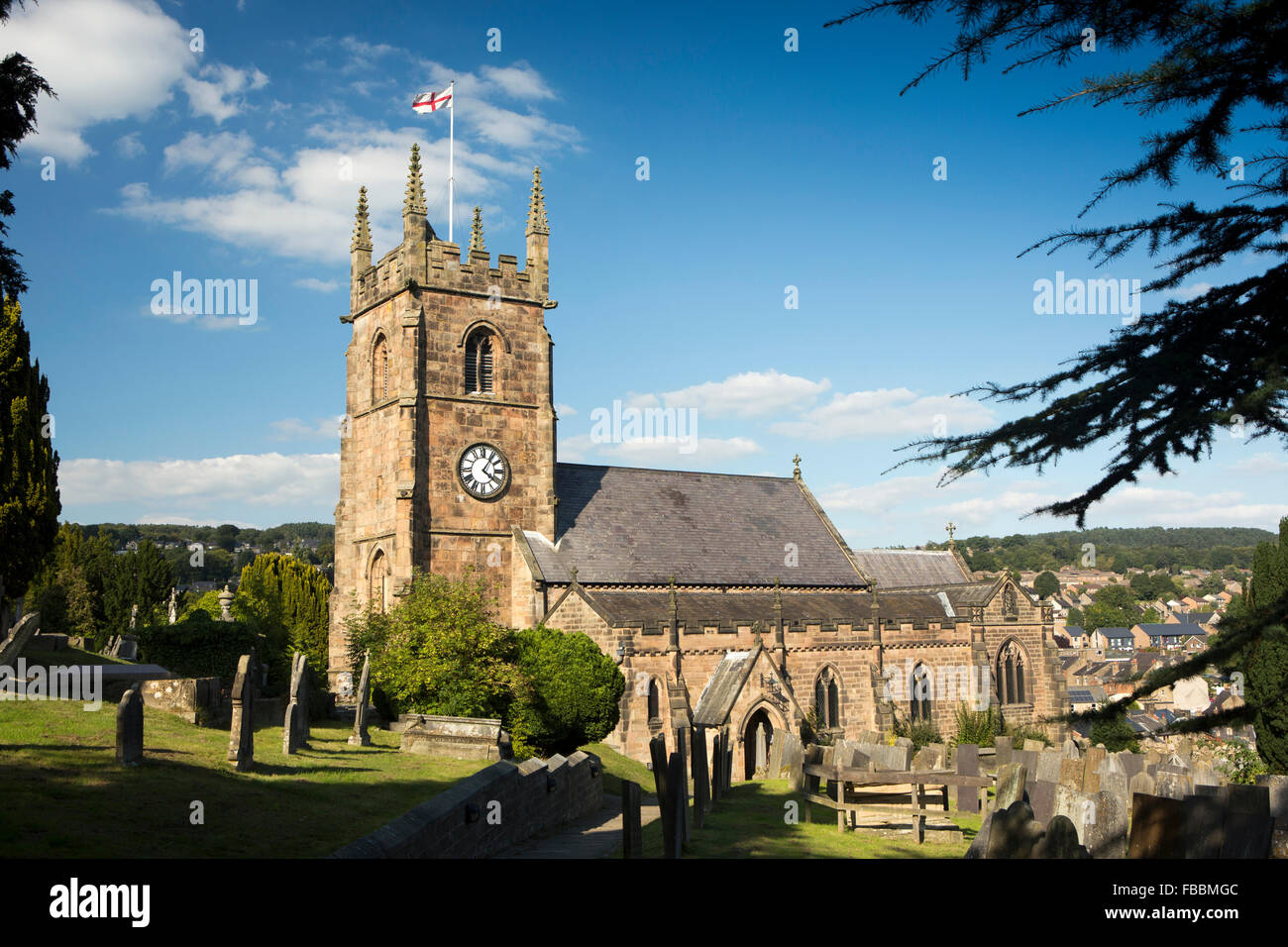 UK, England, Derbyshire, Matlock, St. Giles’ Parish Church Stock Photo