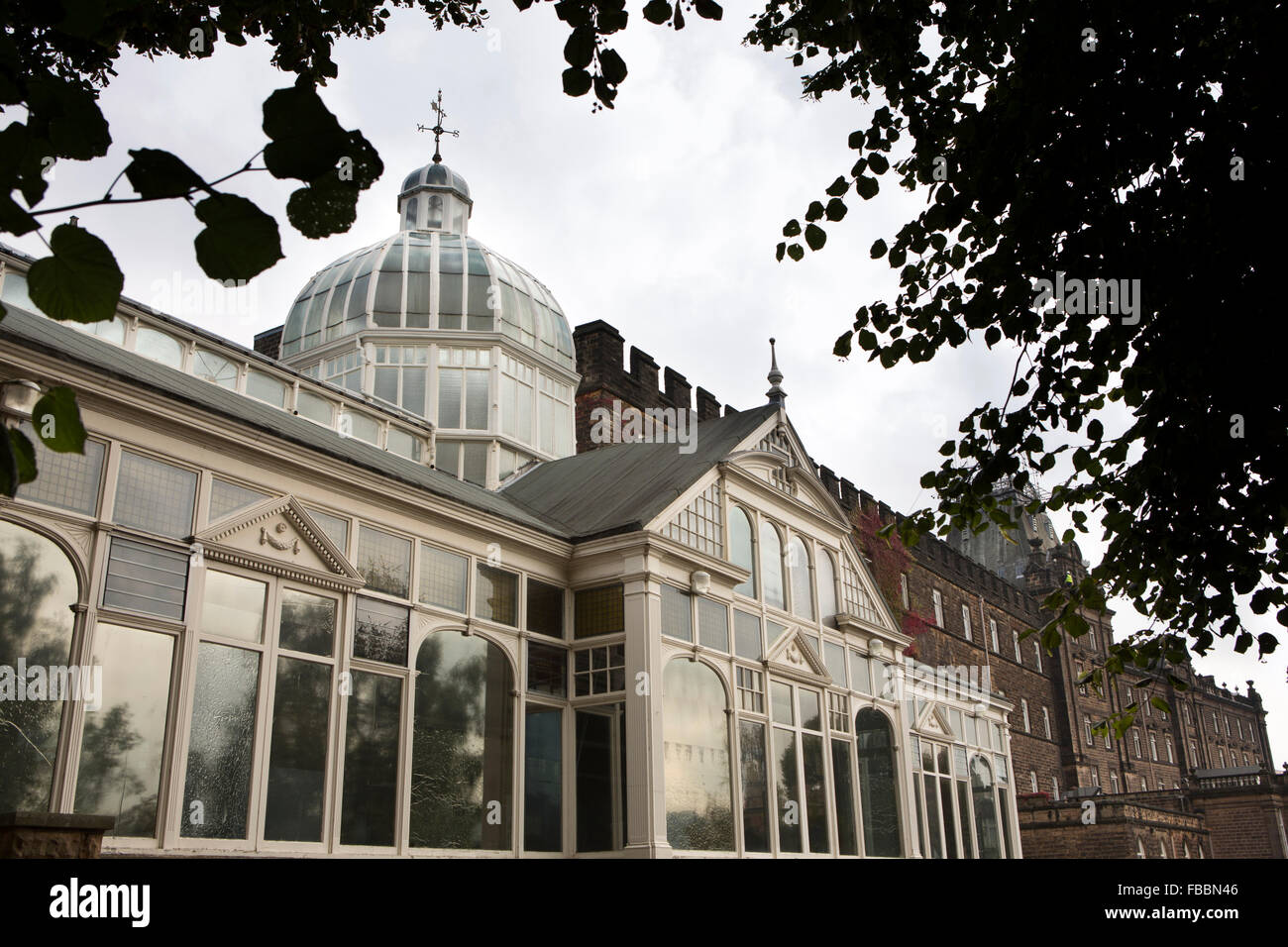UK, England, Derbyshire, Matlock, Smedley Street, glazed Winter Garden