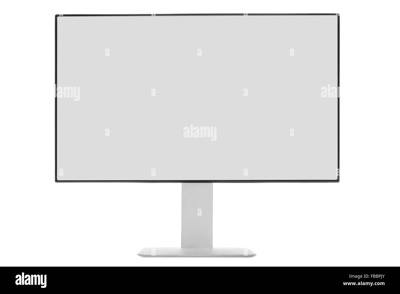 Computer Monitor with gray screen Stock Photo Alamy