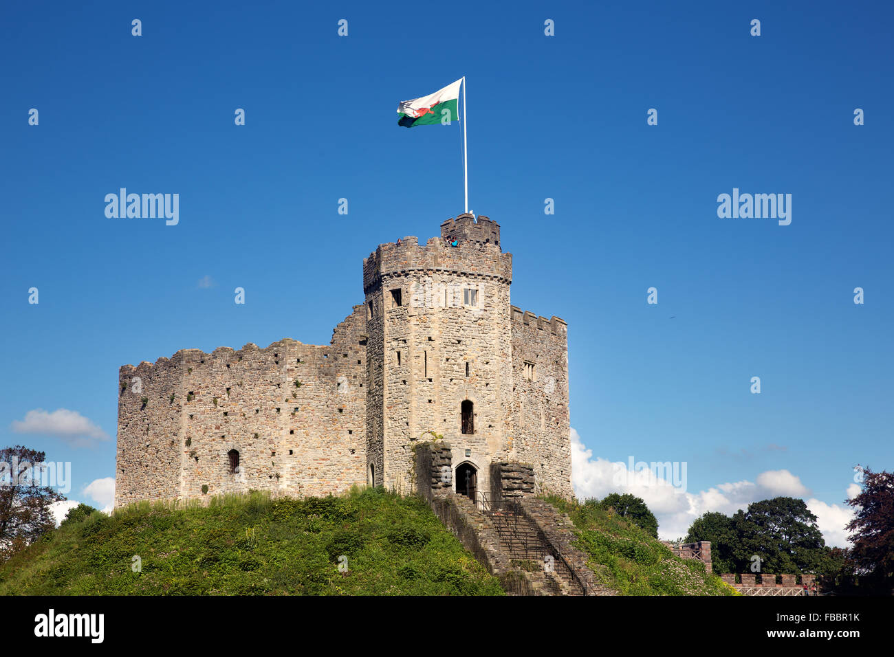 Cardiff Castle, Wales. Stock Photo