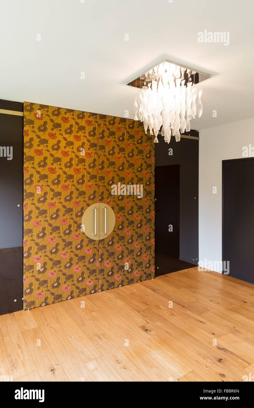 Room with closet, modern contemporary home interiors Stock Photo
