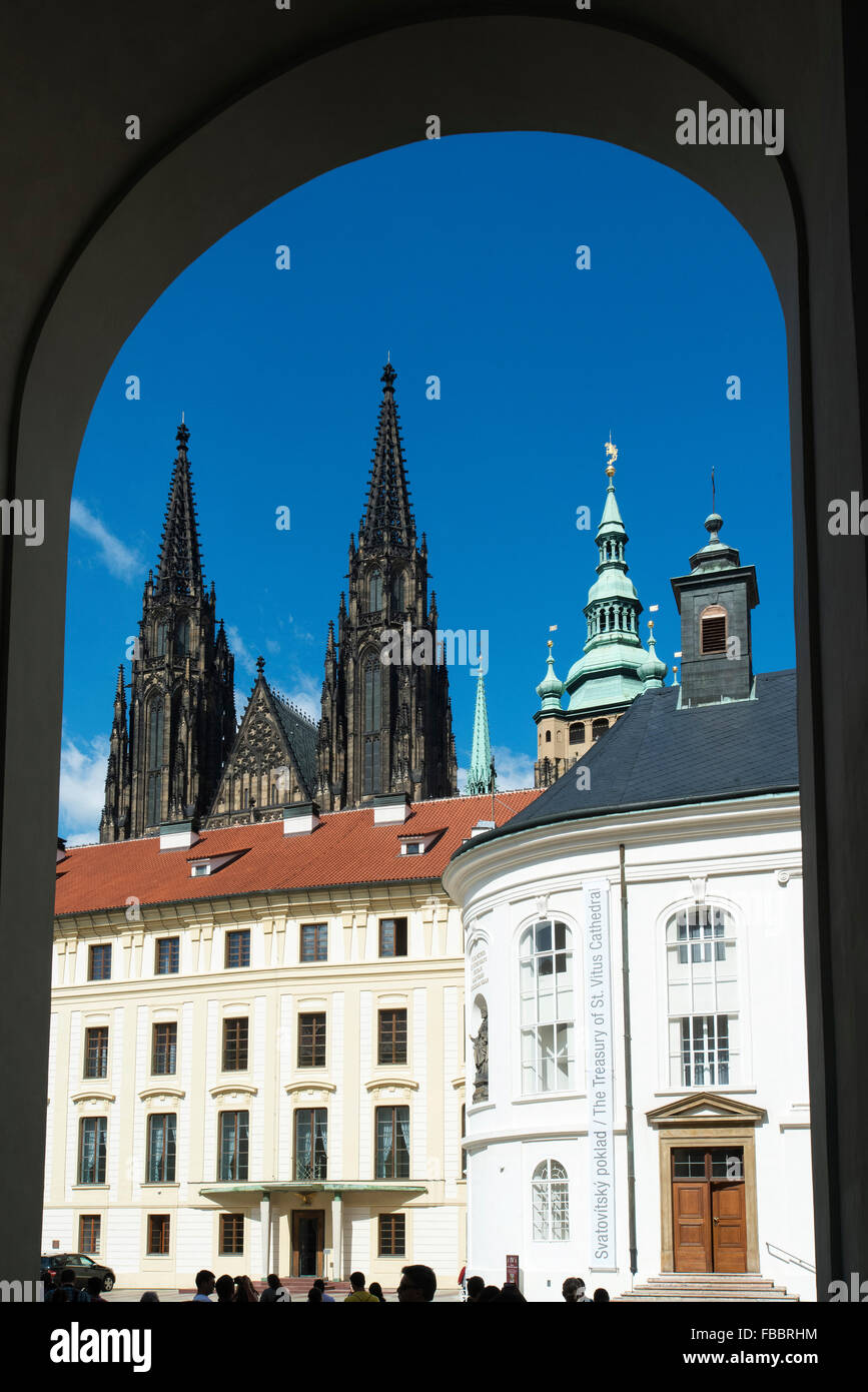 Old Royal palace, St, Vitus Cathedral, Prague, Czech Republic Stock Photo